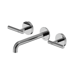 Mecca Lever Wall Basin/Bath Set 185mm Spout