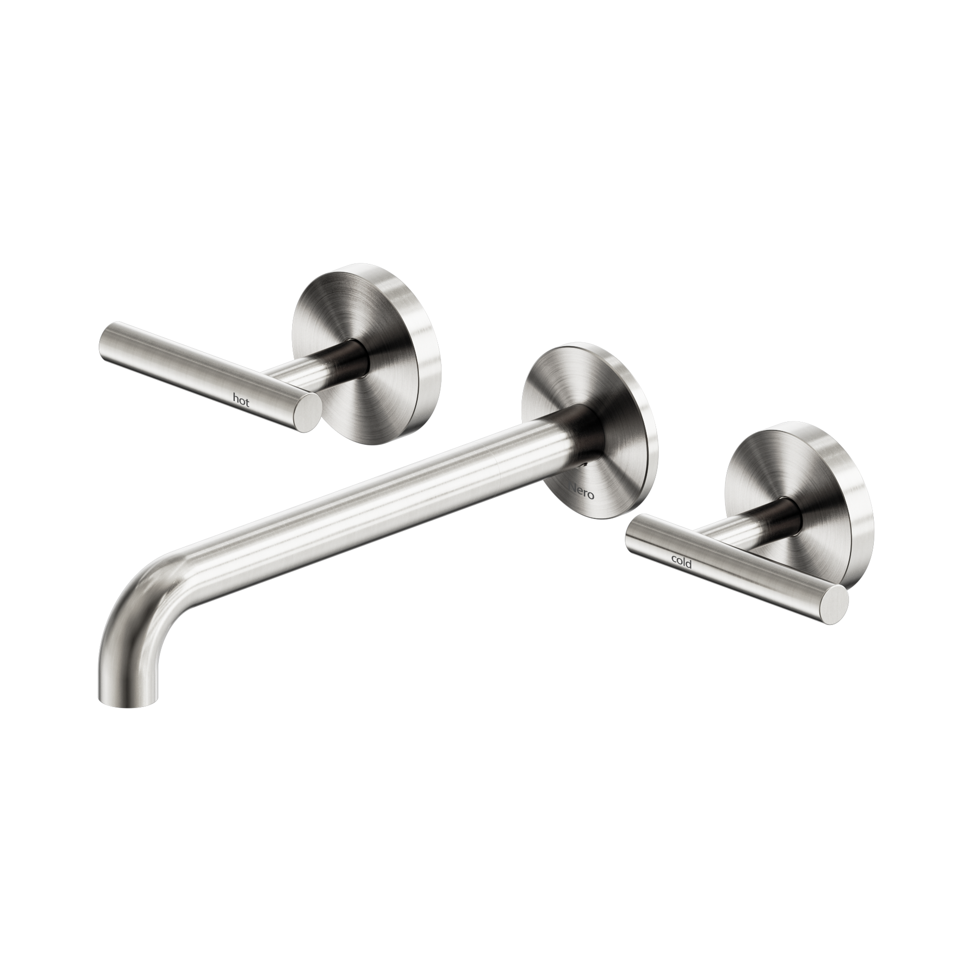 Mecca Lever Wall Basin/Bath Set 220mm Spout