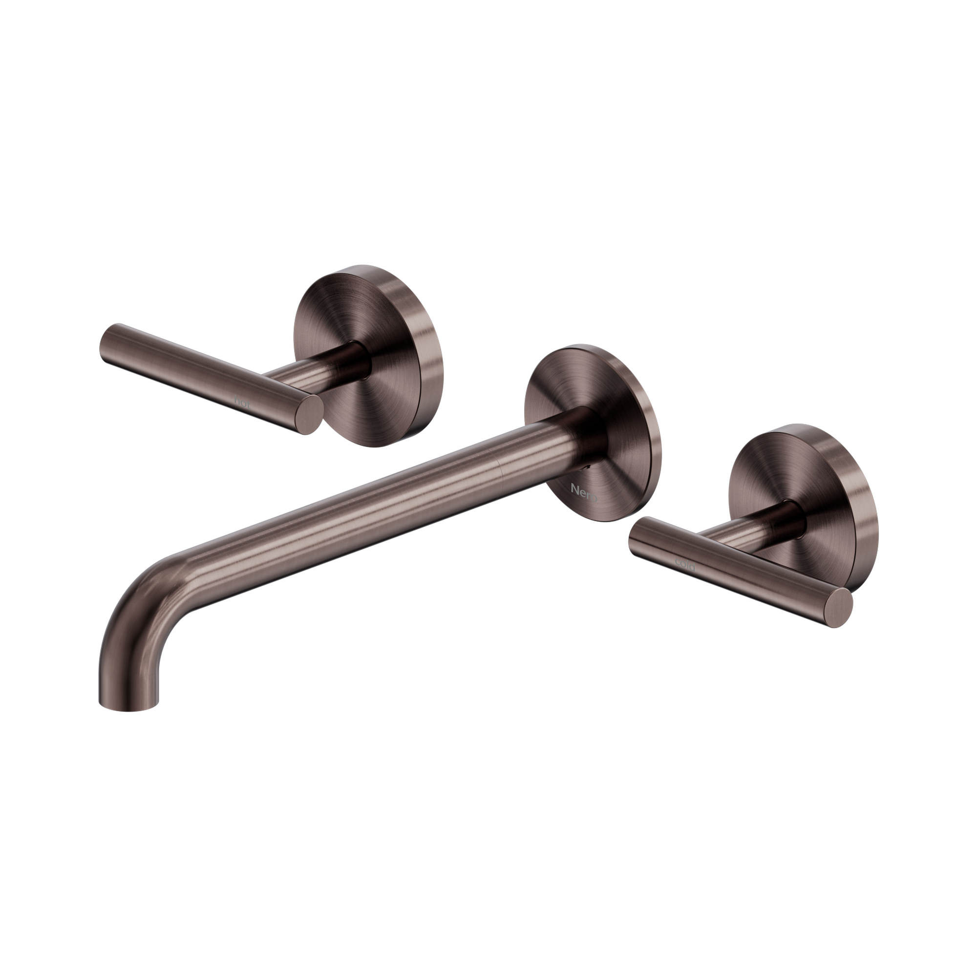 Mecca Lever Wall Basin/Bath Set 220mm Spout