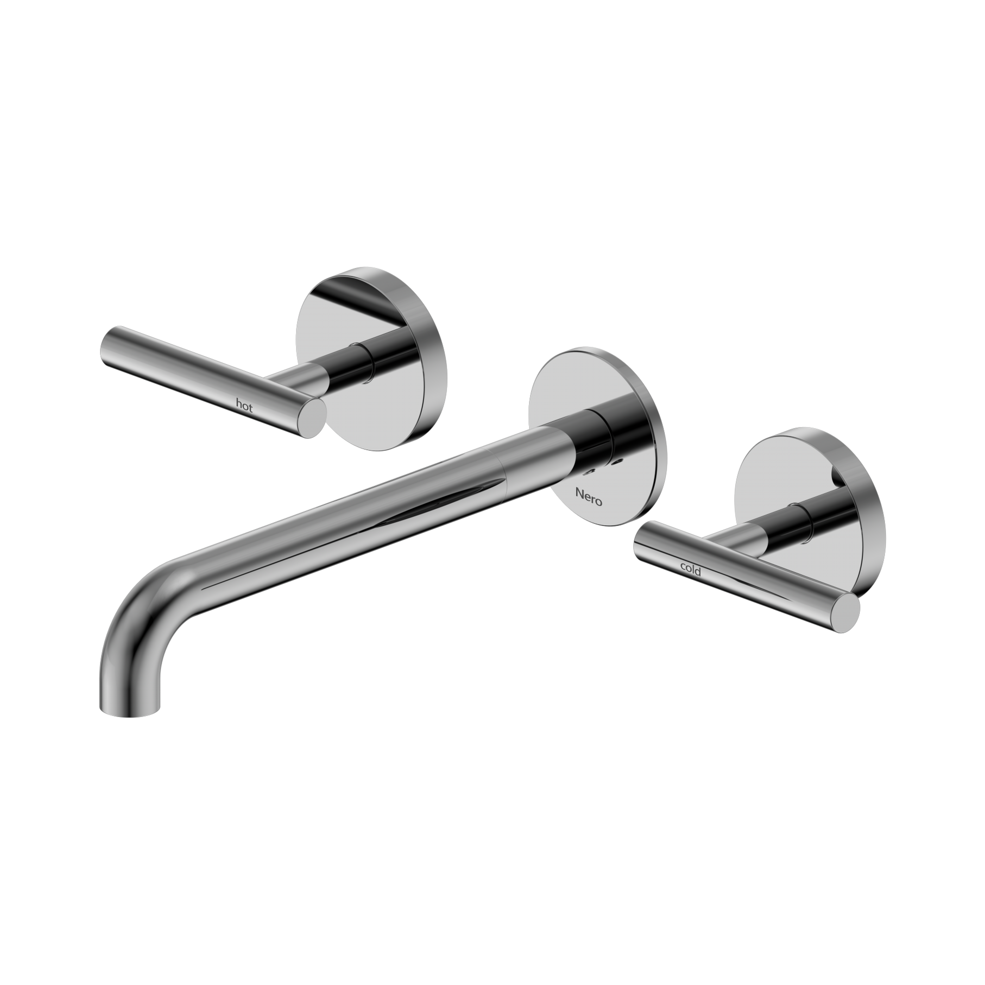 Mecca Lever Wall Basin/Bath Set 220mm Spout