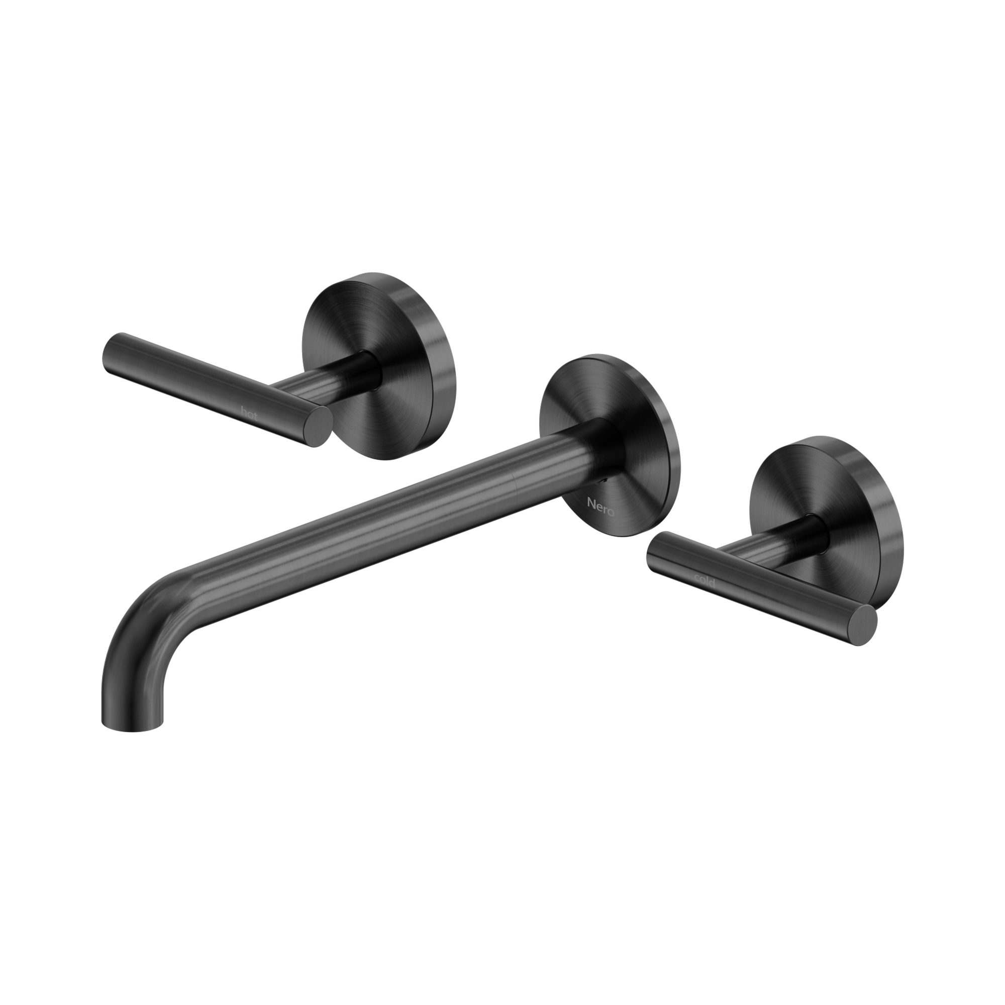 Mecca Lever Wall Basin/Bath Set 220mm Spout