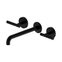 Mecca Lever Wall Basin/Bath Set 220mm Spout