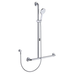 Luciana Care Inverted T Rail Shower with Push/Pull Slider, Left-Hand