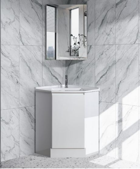 "Corner Collection" Freestanding Corner Bathroom Vanity