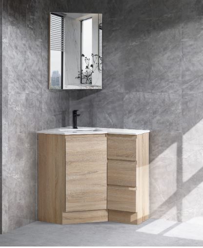 "Corner Collection" Freestanding Corner Bathroom Vanity