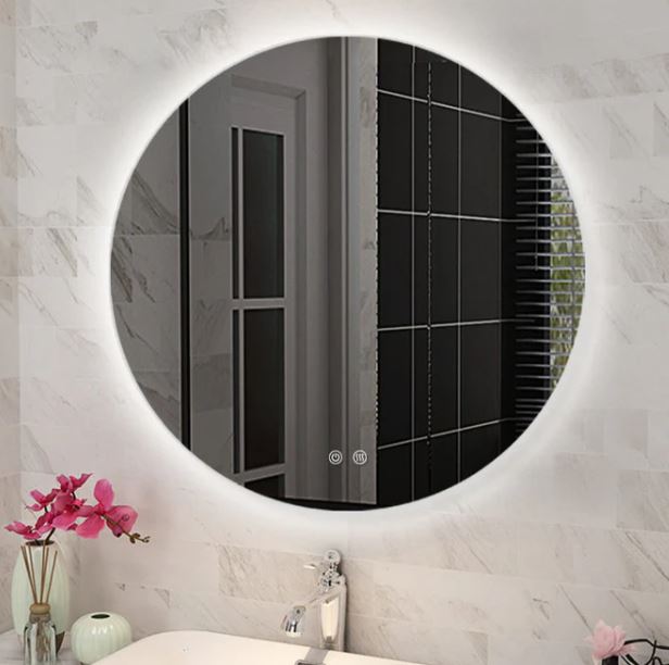 Round Back Lit Led Mirror - 600mm, 750mm or 900mm