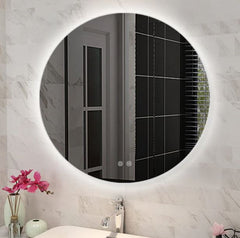 Round Back Lit Led Mirror - 600mm, 750mm or 900mm