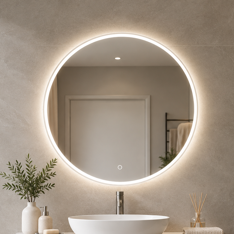 Hampton Premium Round LED Mirror