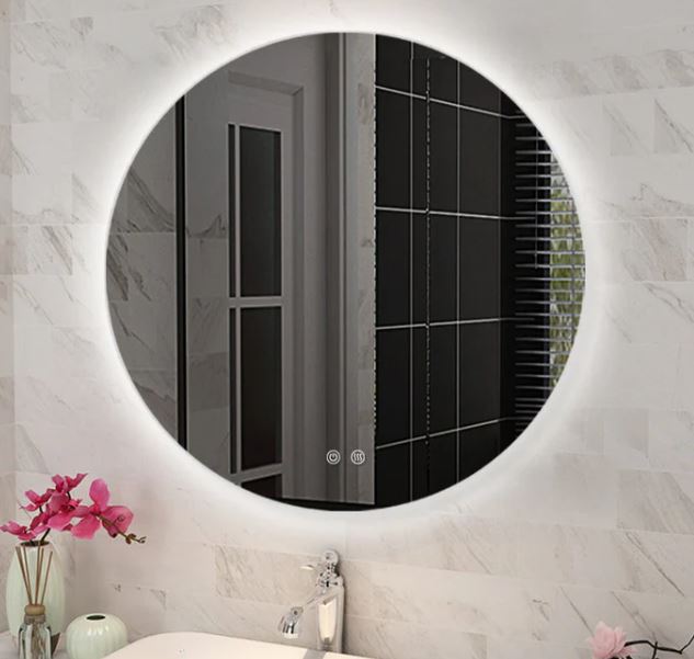 Round Back Lit Led Mirror - 600mm, 750mm or 900mm