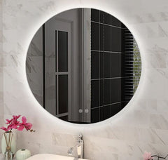 Round Back Lit Led Mirror - 600mm, 750mm or 900mm