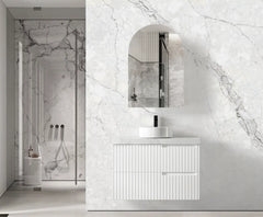 NOOSA 900MM SATIN WHITE WALL HUNG VANITY