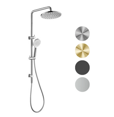 'STEEL' Dual Shower Rail