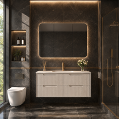 Austin Wall Hung 1200mm Fluted Style Bathroom Vanity - NEW ARRIVAL