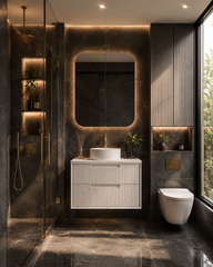Austin Wall Hung 750mm Fluted Style Bathroom Vanity