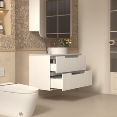 Austin Wall Hung 900mm Fluted Style Bathroom Vanity - NEW ARRIVAL