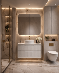 Austin Wall Hung 900mm Fluted Style Bathroom Vanity - NEW ARRIVAL