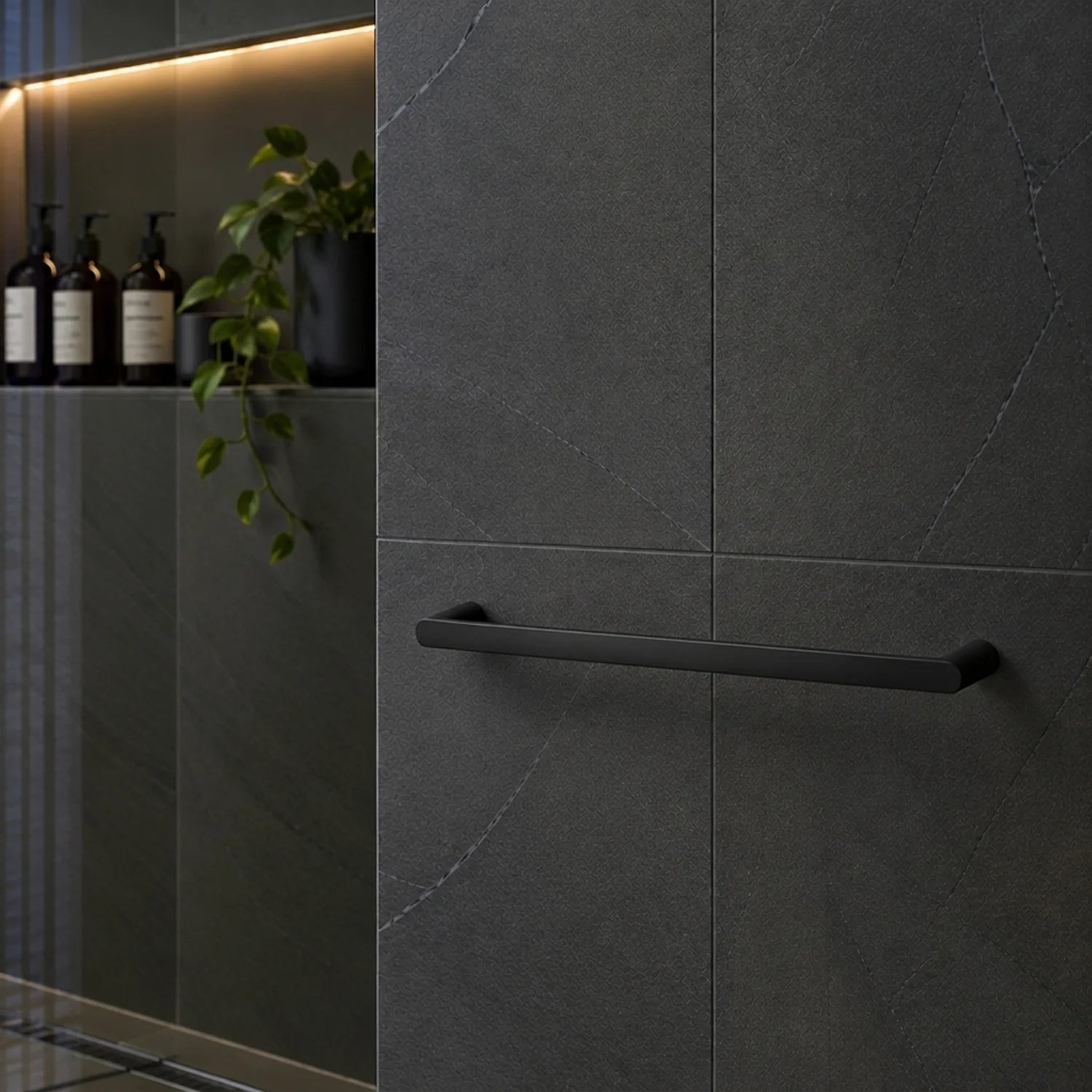 Ayla 600/800mm Single Towel Rail