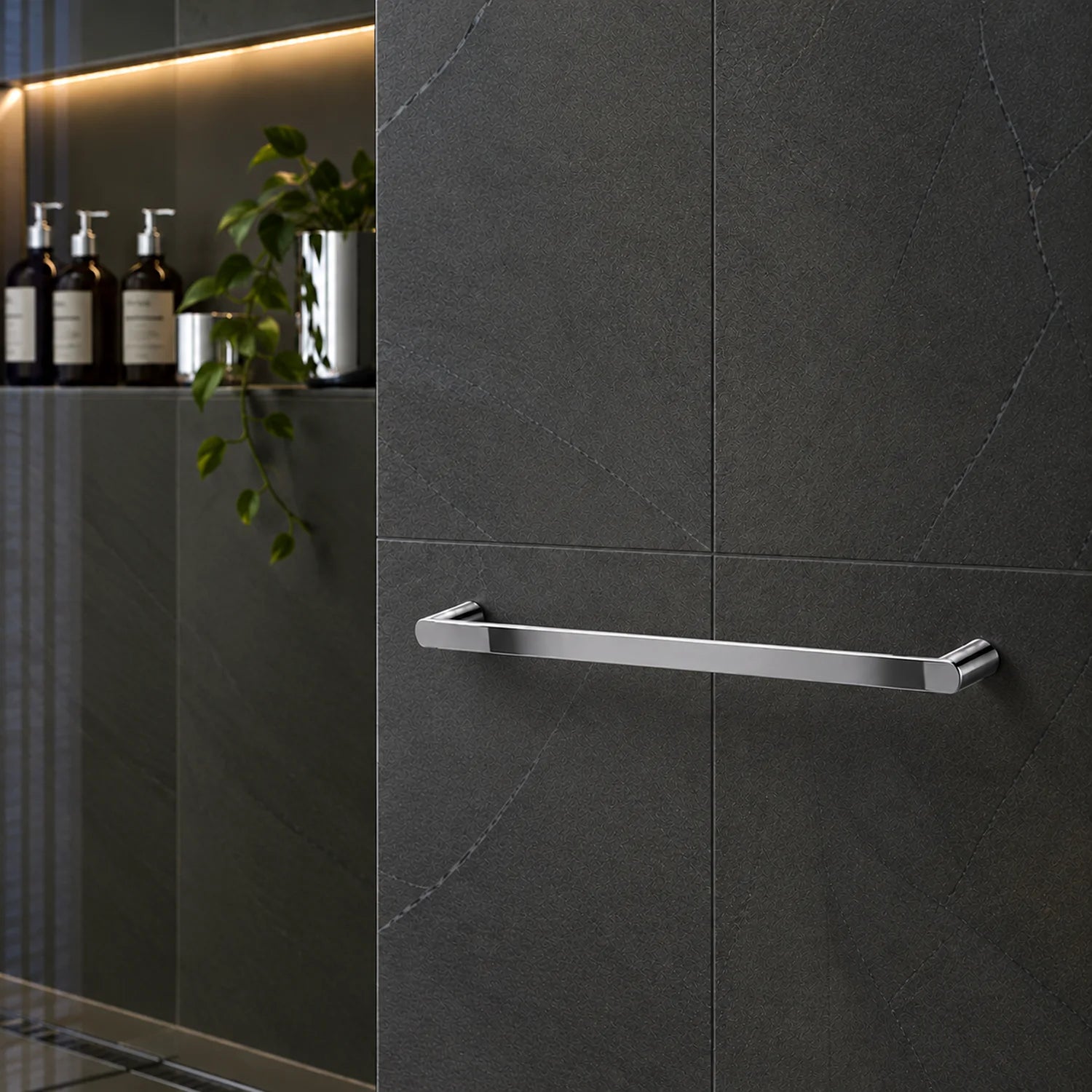 Ayla 600/800mm Single Towel Rail