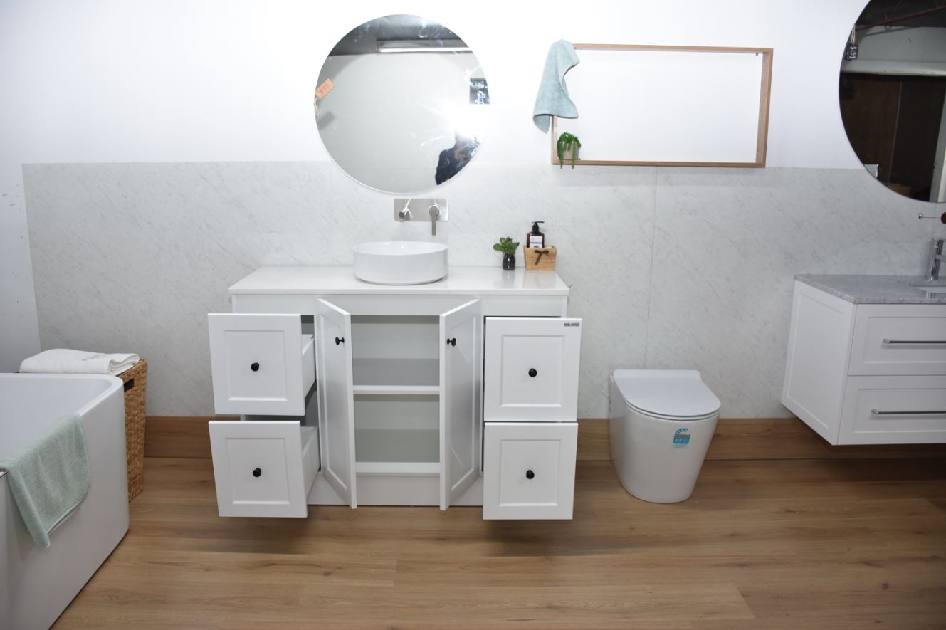 George 1200mm Hampton Shaker Style Freestanding Bathroom Vanity