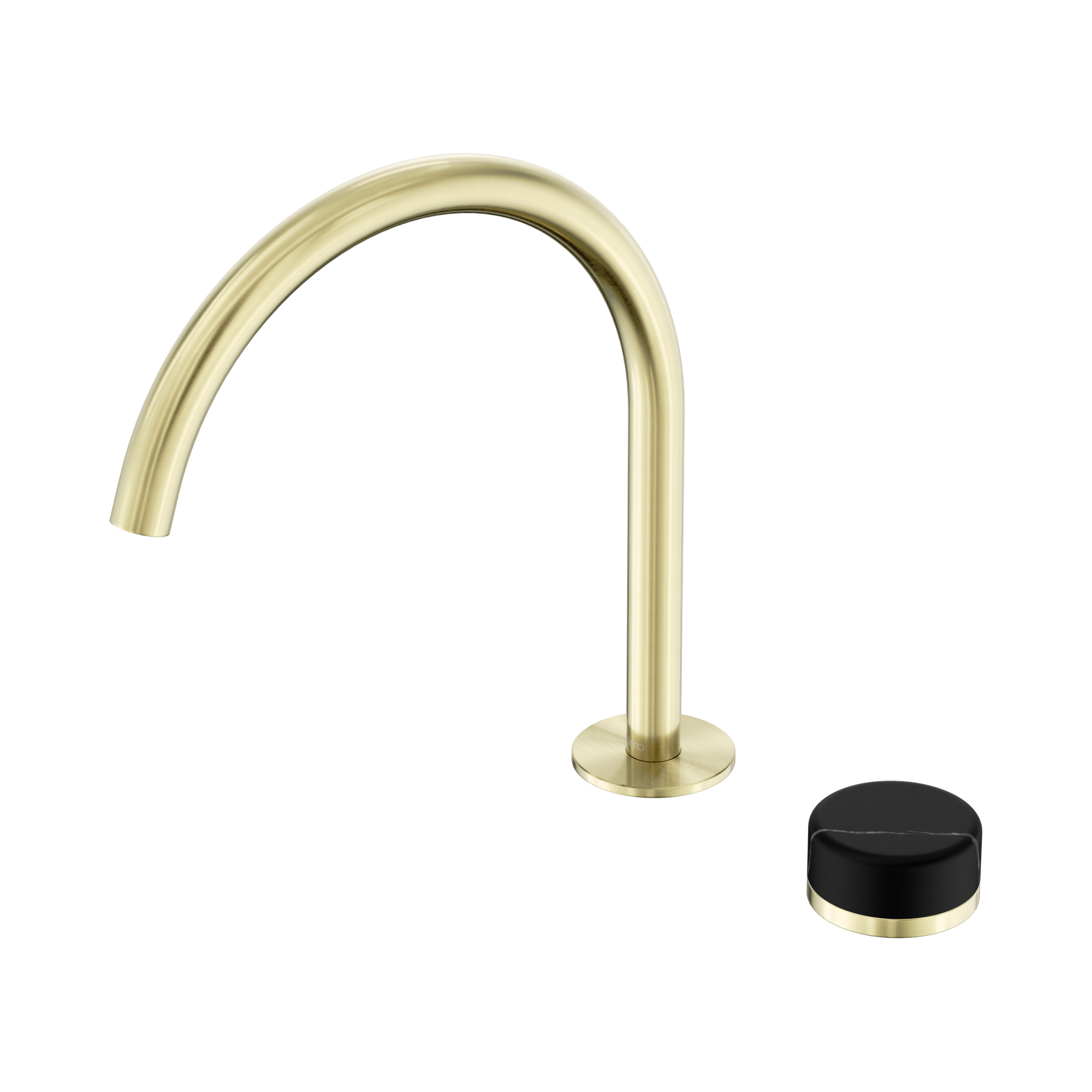 Serenity Progressive Bath/Kitchen Mixer Arc Spout With Marquina Black Handle