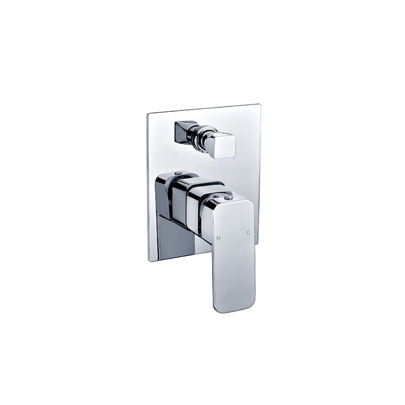 BUK Kompakteckig Bath diverter Mixer Chrome - Warehouse clearout sale