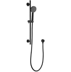 BUK Rund Black Multifunction Round Sliding Shower on Rail