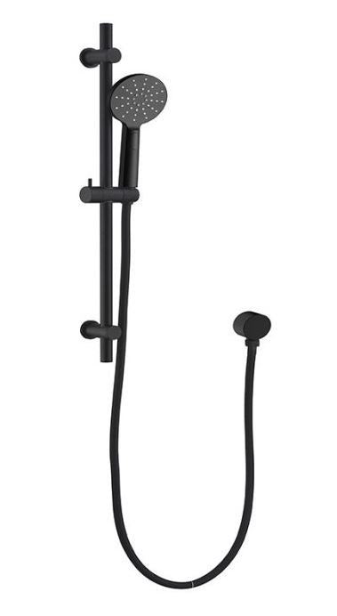'STEEL' Round Multifunction Sliding Shower On Rail