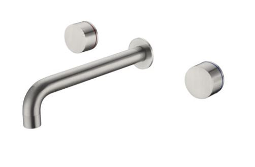 Nero Kara Wall Basin/Bath Set 217mm Spout