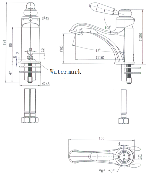 Bordeaux Basin Mixer