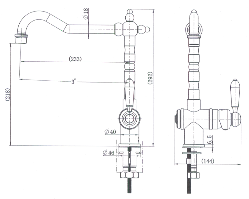 Bordeaux Kitchen Mixer BOR004