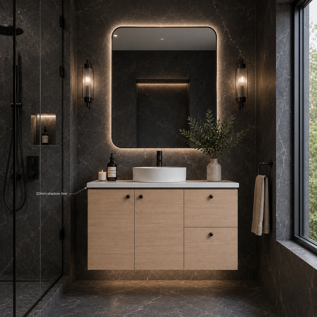 Boston Wall Hung 1200mm Vanity