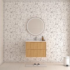 Berlin Wall Hung 750mm Timber Fluted Vanity