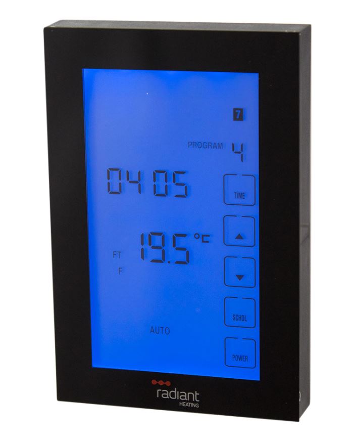 Premium Look Digital Floor Heating Thermostat Avaible in White or Black
