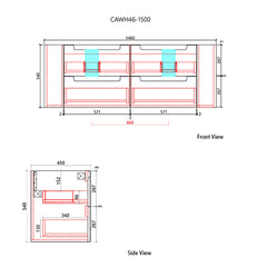 Curva Wall Hung 1500mm