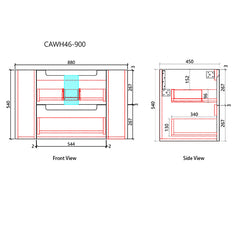 Curva Wall Hung 900mm