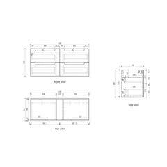 Lovina Wall Hung Vanity - 1200mm