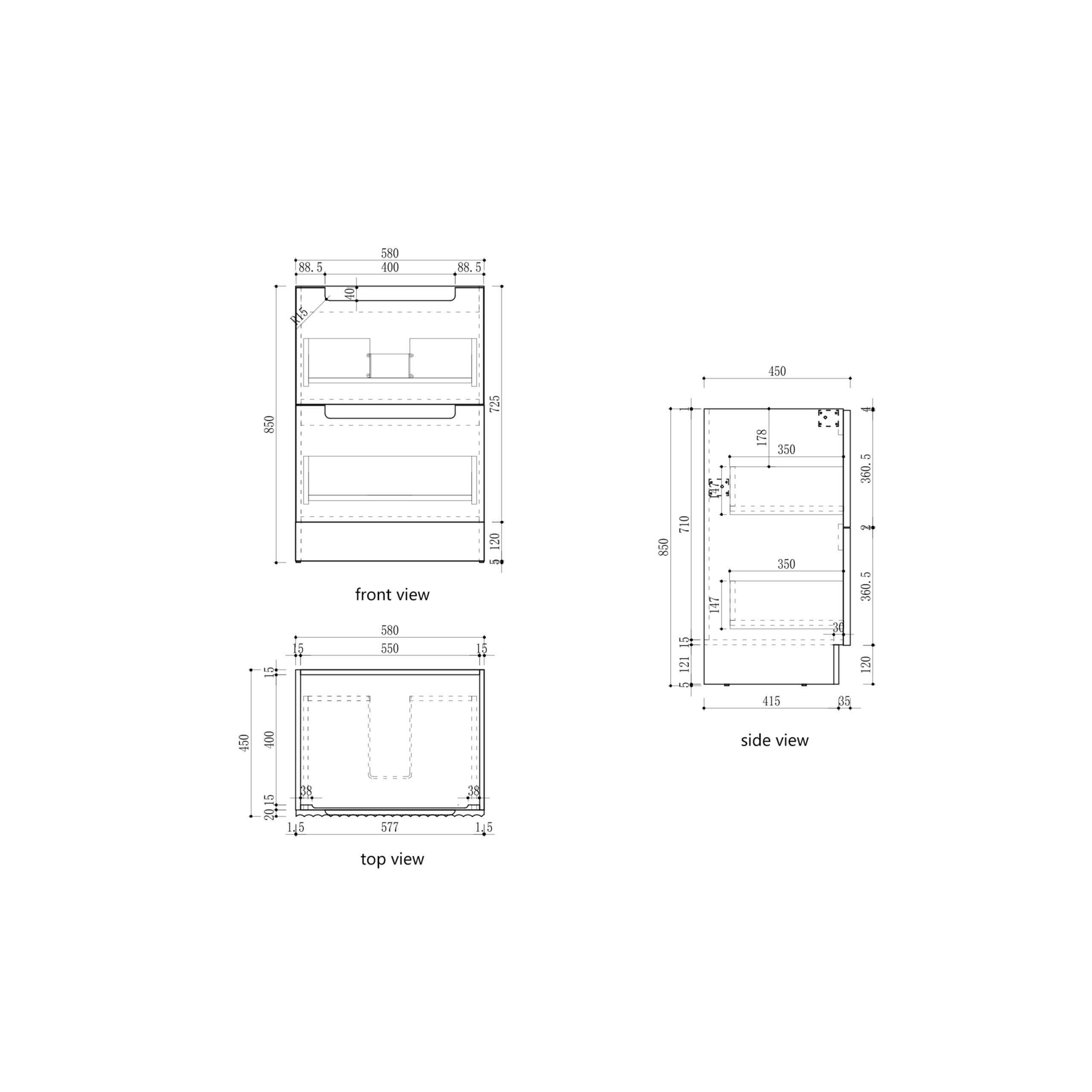 Lovina Floor Standing Vanity - 600mm