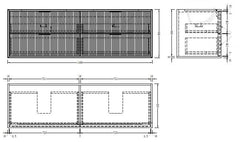 Ariana Wall Hung 1500mm Double Basin Fluted Style Bathroom Vanity