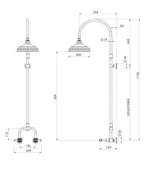 Nostalgia Lever Exposed Shower Set
