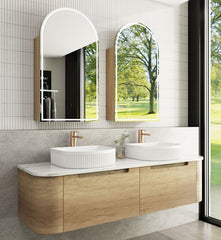 Carita Wall Hung 1500mm Double Basin Only