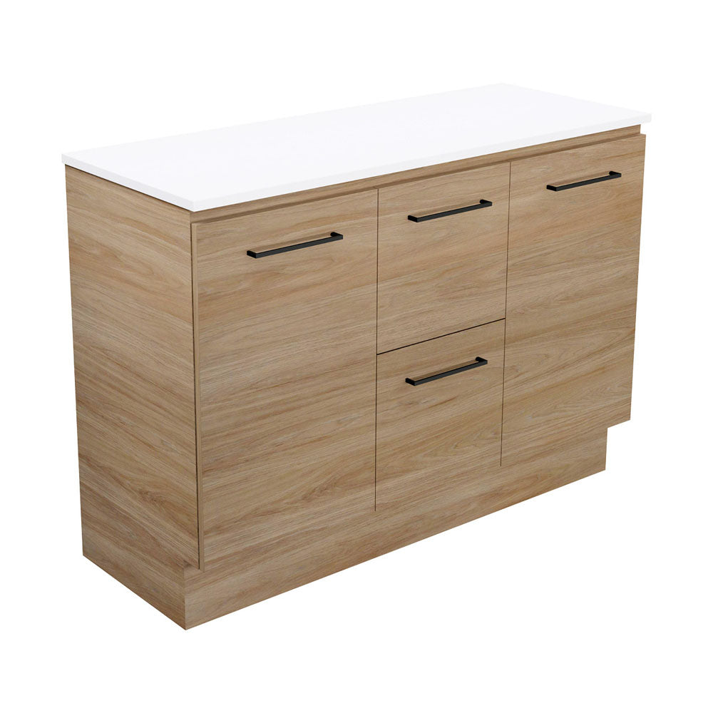 Carmen Door & Drawer 1200 Double Bowl Floor Standing Vanity