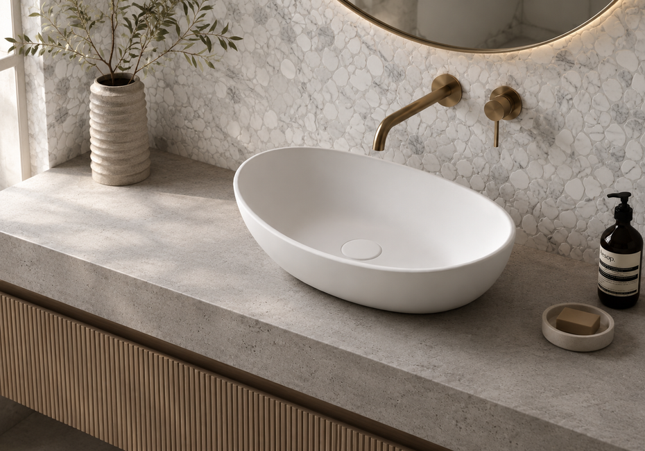 Regent Solid surface Oval basin