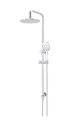 Round Combination Shower Rail, 200mm Rose, Three-Function Hand Shower