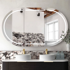 LED Bondi Shaving Cabinet Natural Oak - Multiple Sizes Available