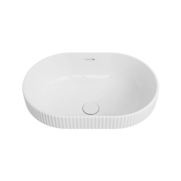 Eleanor Oval Semi-Inset Basin Gloss/Matte White