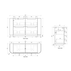 Curva Freestanding 1500mm