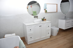 George 1200mm Hampton Shaker Style Freestanding Bathroom Vanity