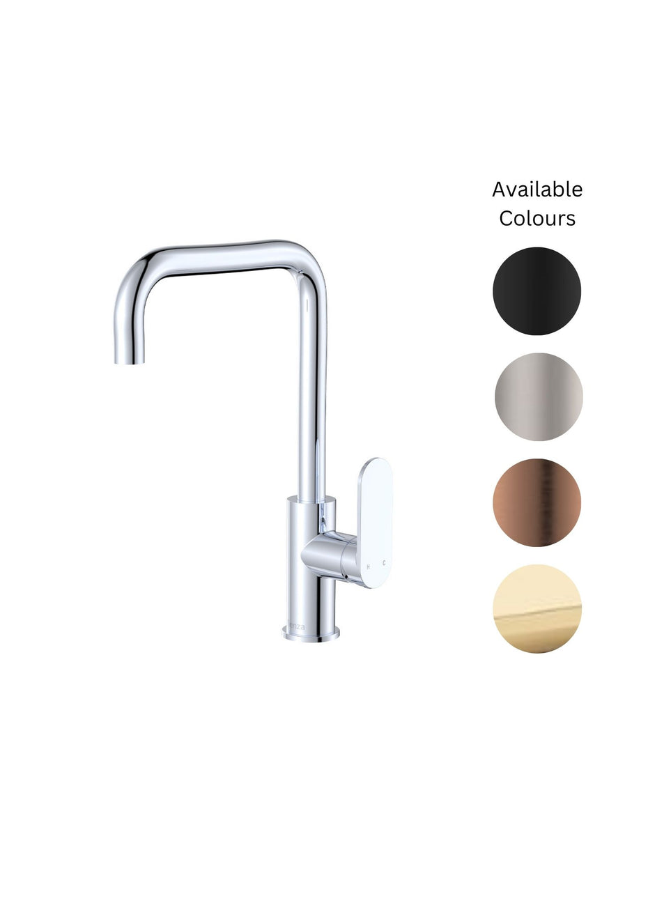 Empire Slim Gooseneck Swivel Basin/Sink Mixer - Fienza