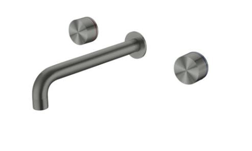 Nero Kara Wall Basin/Bath Set 217mm Spout