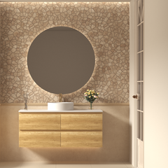 Grove Wall Hung 1200mm Natural Oak Vanity